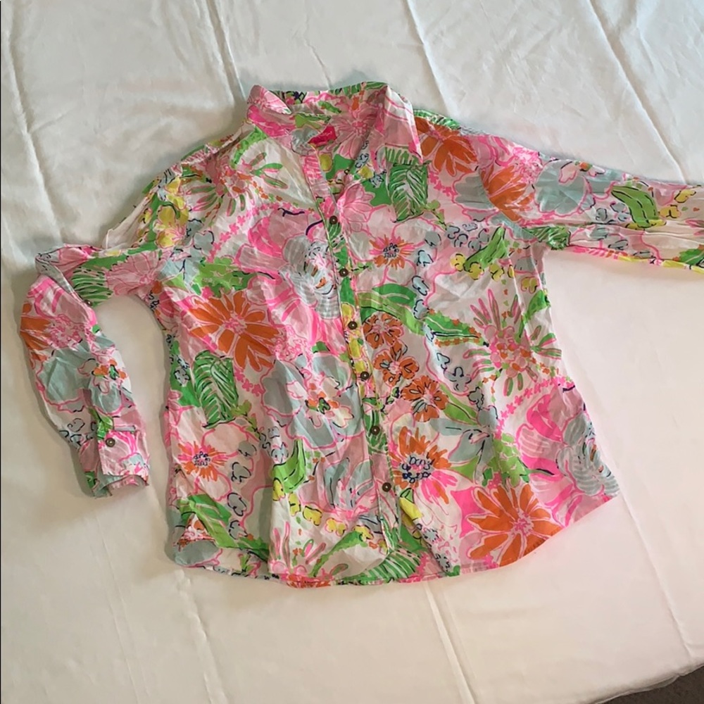 Lilly Pulitzer for Target XXL Button-Down Shirt